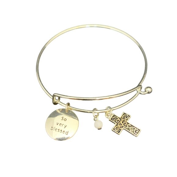 New Avon Precious Charms Bracelet Religious Collection Truly Blessed (1647) - Picture 1 of 5